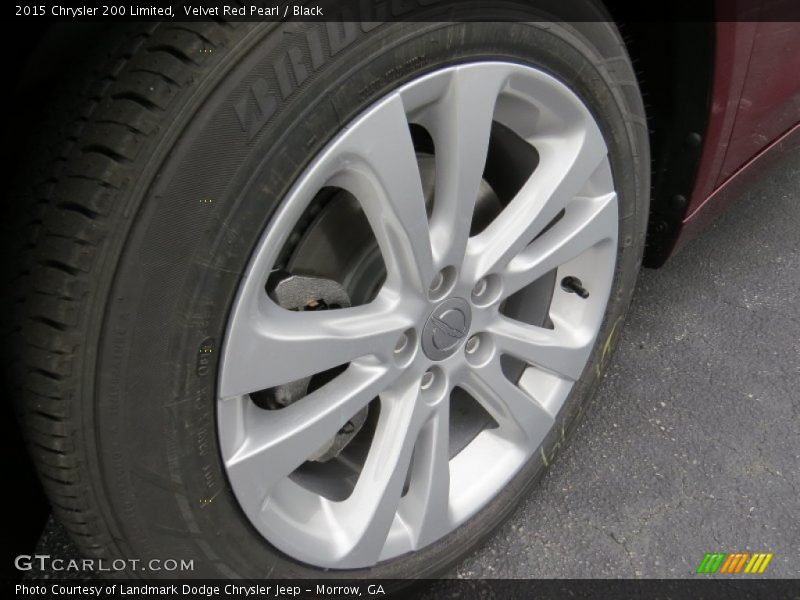 Velvet Red Pearl / Black 2015 Chrysler 200 Limited