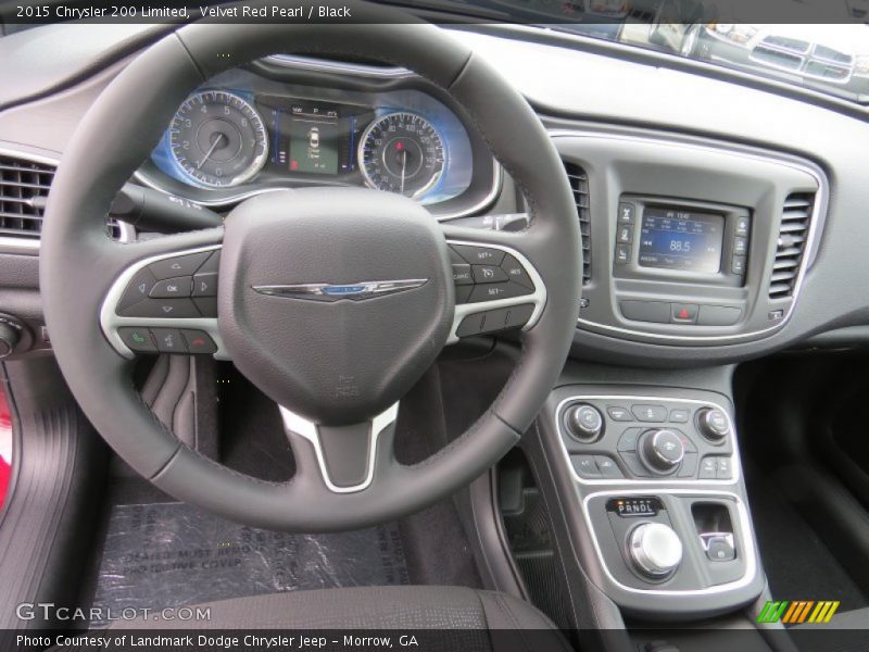 Velvet Red Pearl / Black 2015 Chrysler 200 Limited