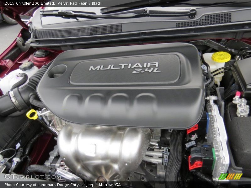 Velvet Red Pearl / Black 2015 Chrysler 200 Limited