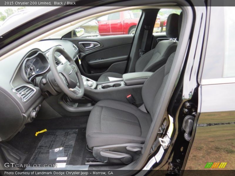 Black / Black 2015 Chrysler 200 Limited