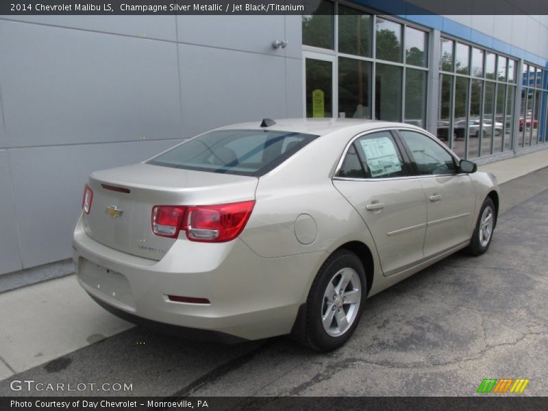 Champagne Silver Metallic / Jet Black/Titanium 2014 Chevrolet Malibu LS