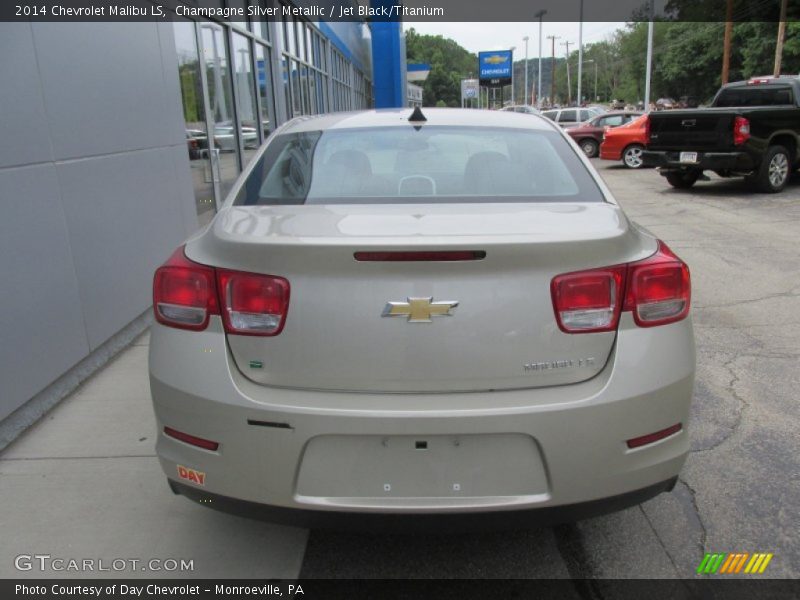 Champagne Silver Metallic / Jet Black/Titanium 2014 Chevrolet Malibu LS
