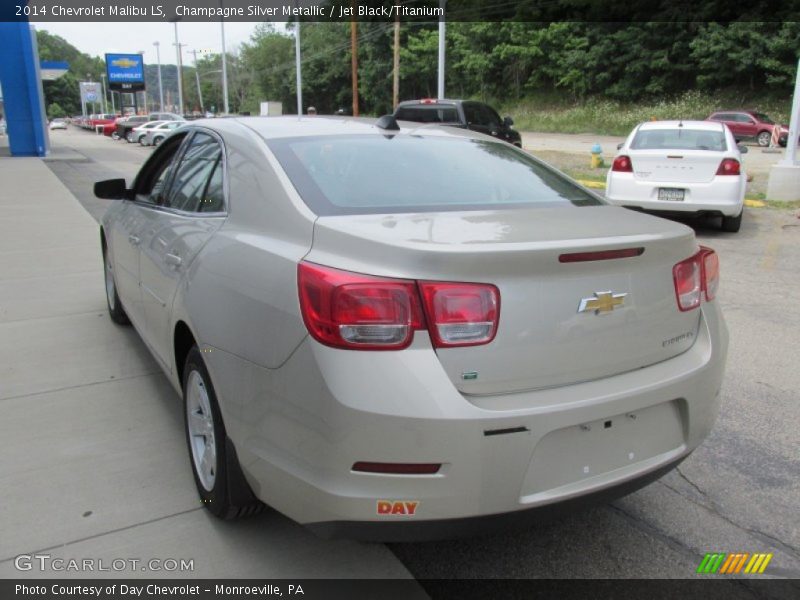 Champagne Silver Metallic / Jet Black/Titanium 2014 Chevrolet Malibu LS