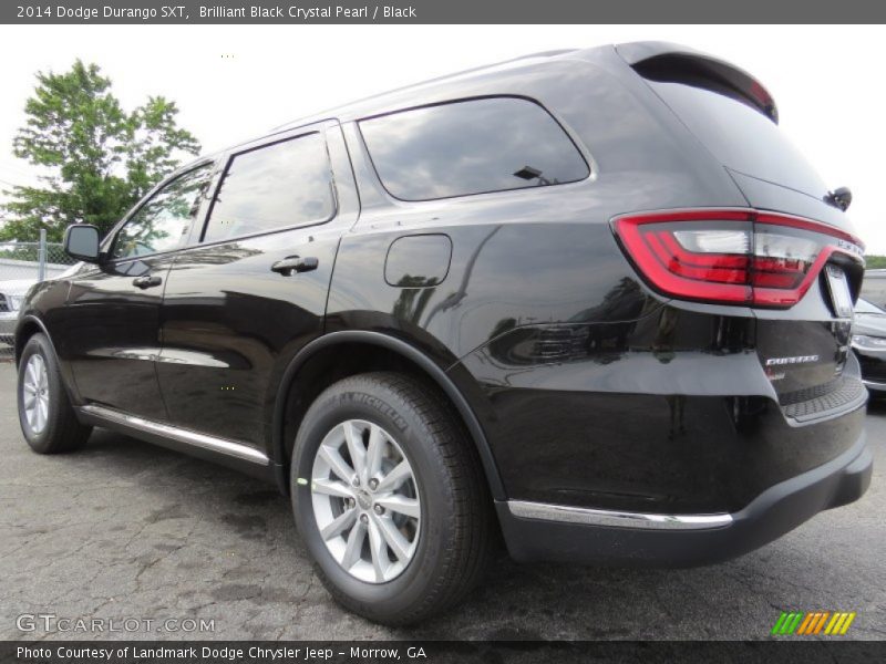 Brilliant Black Crystal Pearl / Black 2014 Dodge Durango SXT