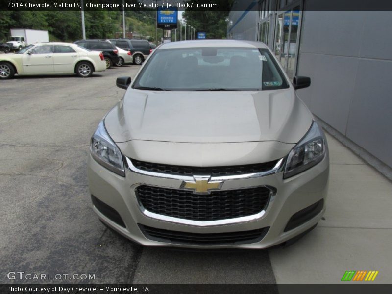 Champagne Silver Metallic / Jet Black/Titanium 2014 Chevrolet Malibu LS