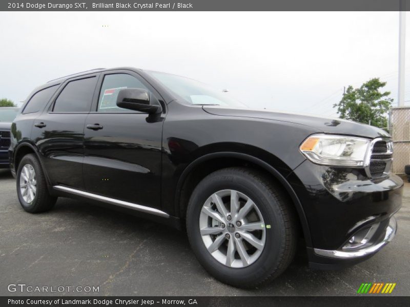 Brilliant Black Crystal Pearl / Black 2014 Dodge Durango SXT