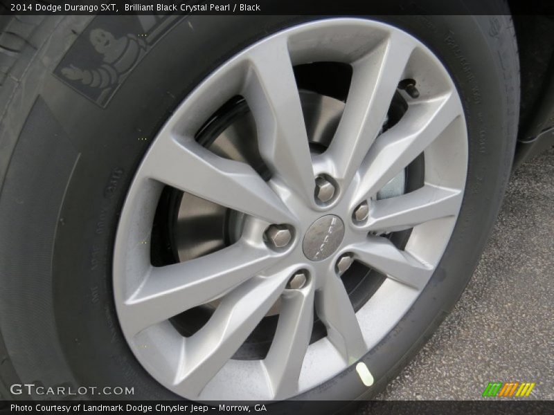 Brilliant Black Crystal Pearl / Black 2014 Dodge Durango SXT