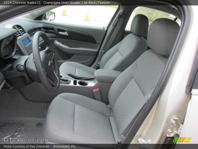 Champagne Silver Metallic / Jet Black/Titanium 2014 Chevrolet Malibu LS