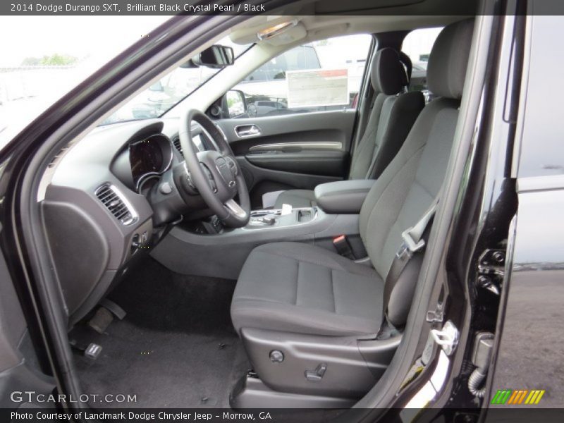 Brilliant Black Crystal Pearl / Black 2014 Dodge Durango SXT