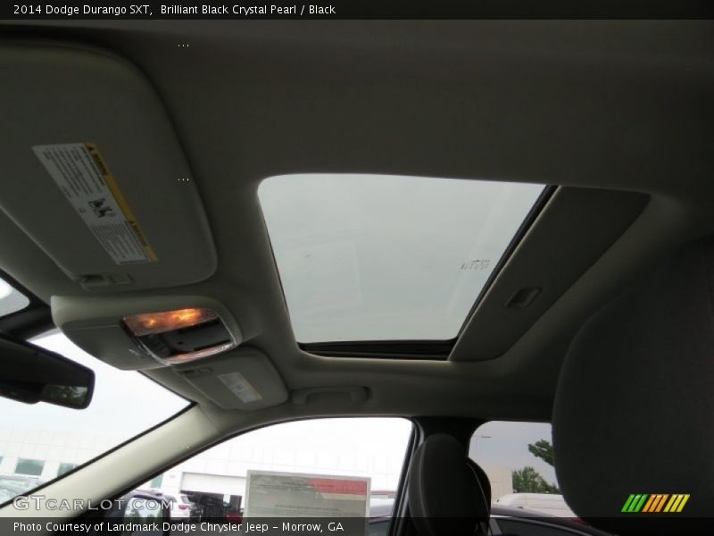 Brilliant Black Crystal Pearl / Black 2014 Dodge Durango SXT