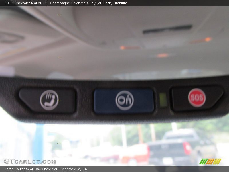 Champagne Silver Metallic / Jet Black/Titanium 2014 Chevrolet Malibu LS