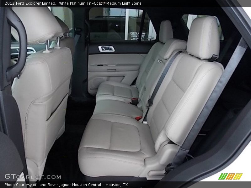 White Platinum Tri-Coat / Medium Light Stone 2012 Ford Explorer Limited