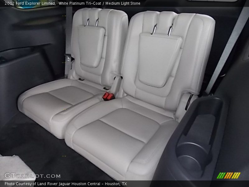 White Platinum Tri-Coat / Medium Light Stone 2012 Ford Explorer Limited