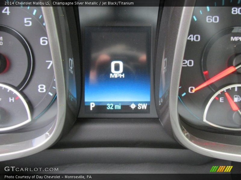 Champagne Silver Metallic / Jet Black/Titanium 2014 Chevrolet Malibu LS