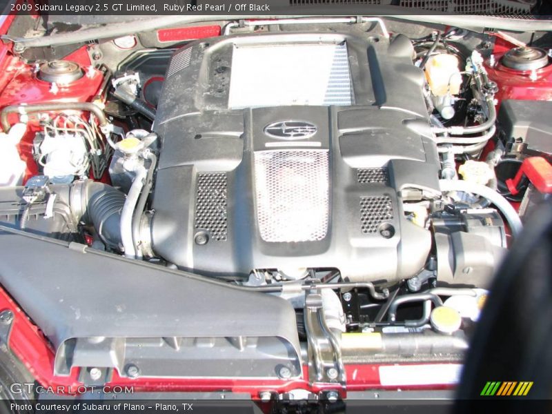 Ruby Red Pearl / Off Black 2009 Subaru Legacy 2.5 GT Limited