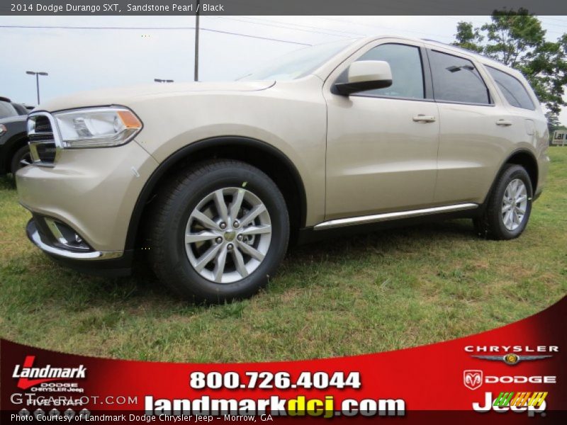 Sandstone Pearl / Black 2014 Dodge Durango SXT