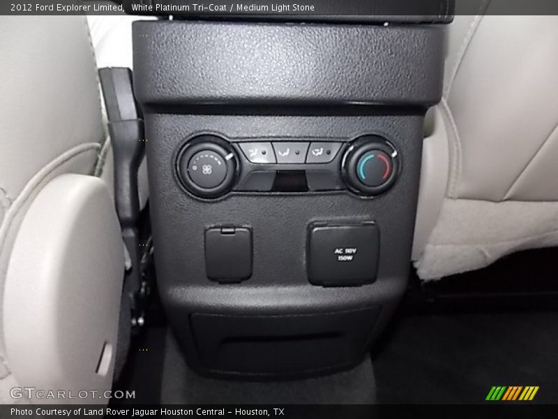 White Platinum Tri-Coat / Medium Light Stone 2012 Ford Explorer Limited