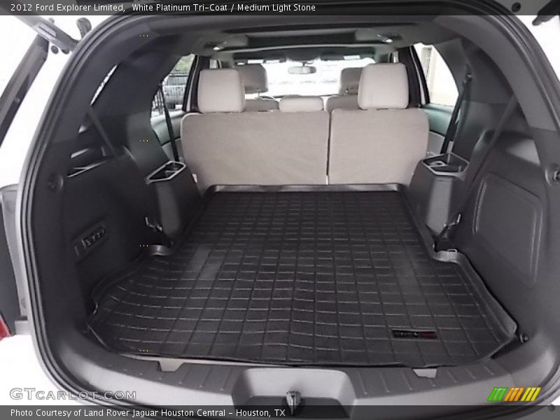 White Platinum Tri-Coat / Medium Light Stone 2012 Ford Explorer Limited
