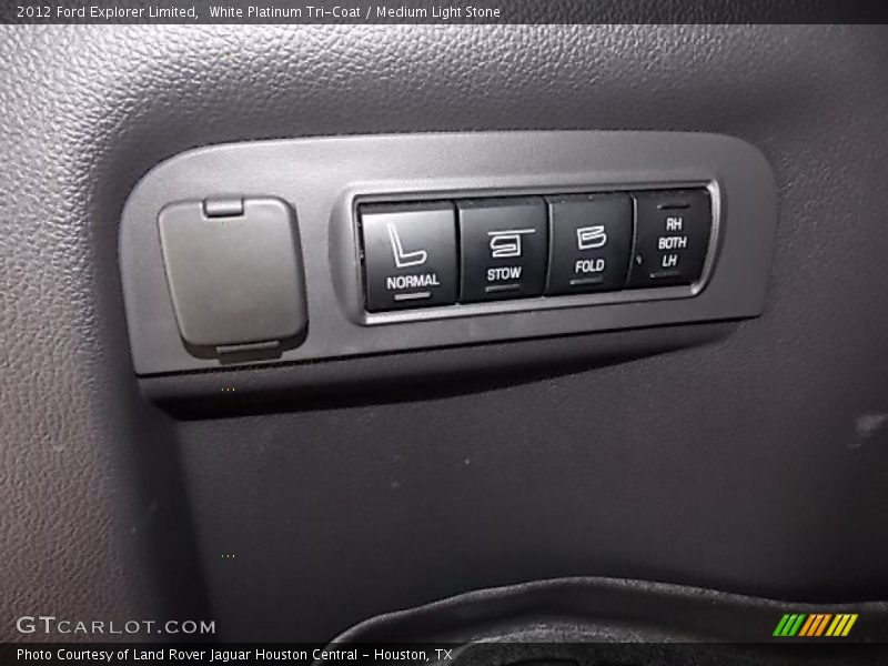 White Platinum Tri-Coat / Medium Light Stone 2012 Ford Explorer Limited