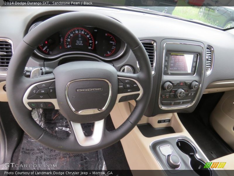 Sandstone Pearl / Black 2014 Dodge Durango SXT