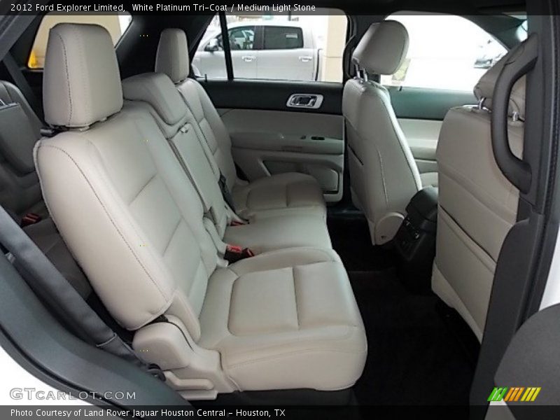 White Platinum Tri-Coat / Medium Light Stone 2012 Ford Explorer Limited