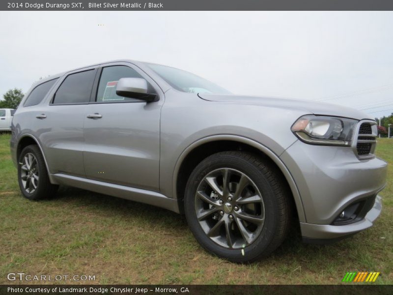 Billet Silver Metallic / Black 2014 Dodge Durango SXT