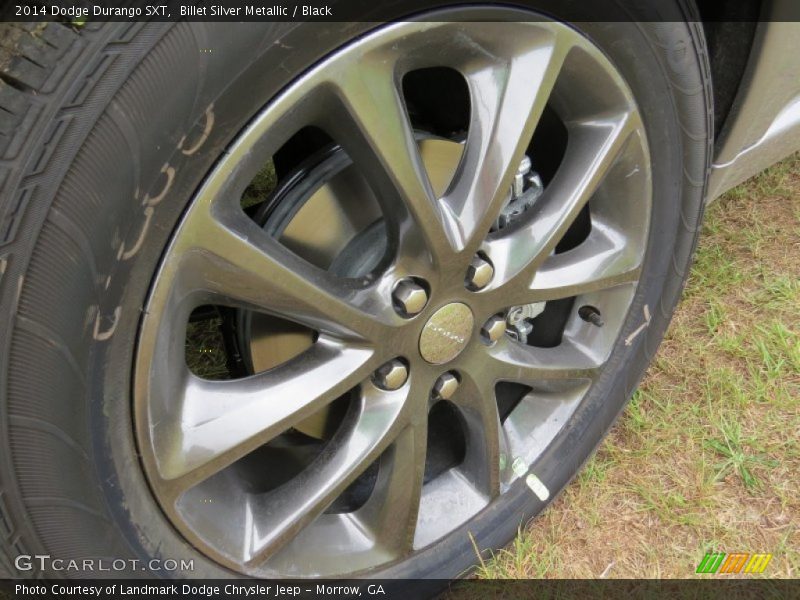 Billet Silver Metallic / Black 2014 Dodge Durango SXT