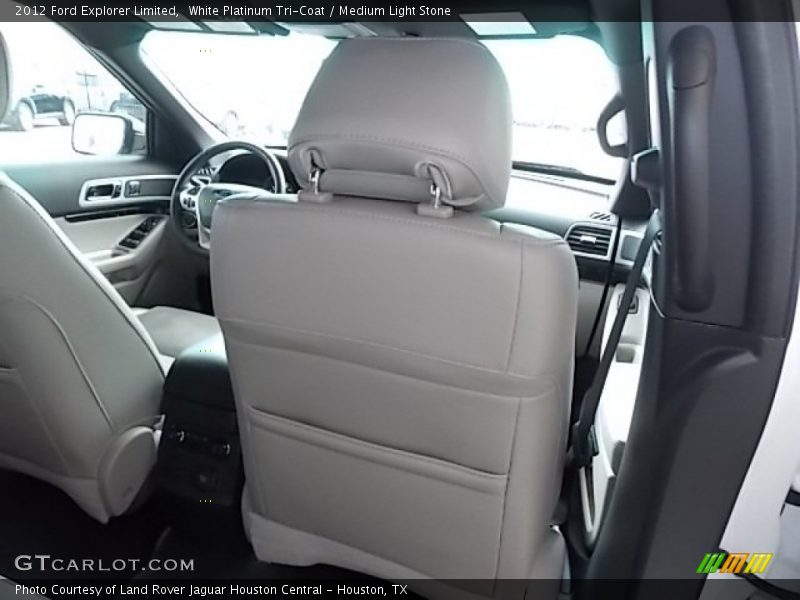 White Platinum Tri-Coat / Medium Light Stone 2012 Ford Explorer Limited