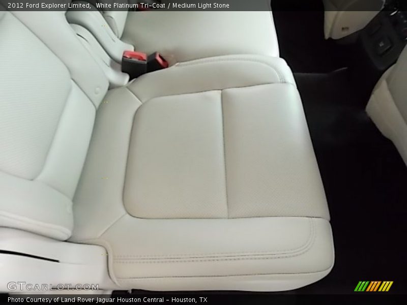 White Platinum Tri-Coat / Medium Light Stone 2012 Ford Explorer Limited