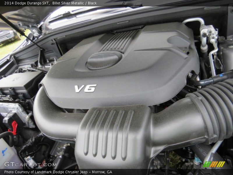 Billet Silver Metallic / Black 2014 Dodge Durango SXT