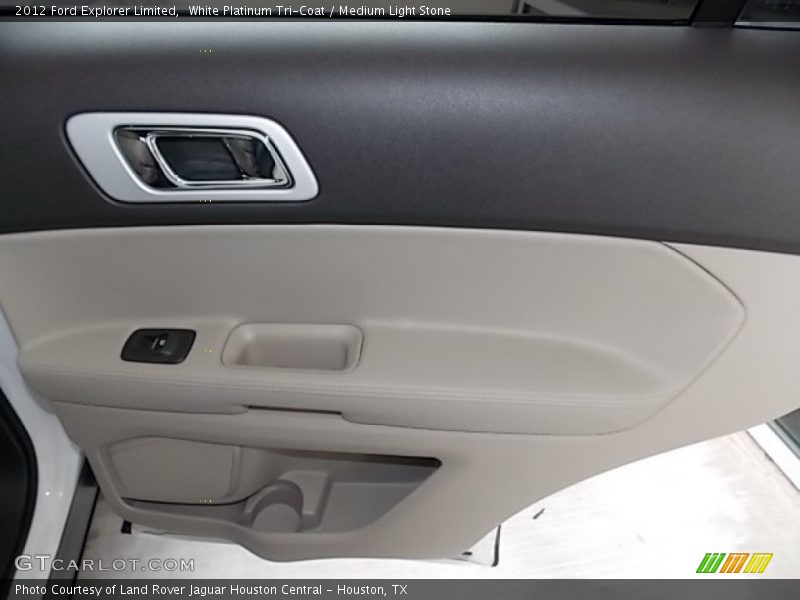 White Platinum Tri-Coat / Medium Light Stone 2012 Ford Explorer Limited