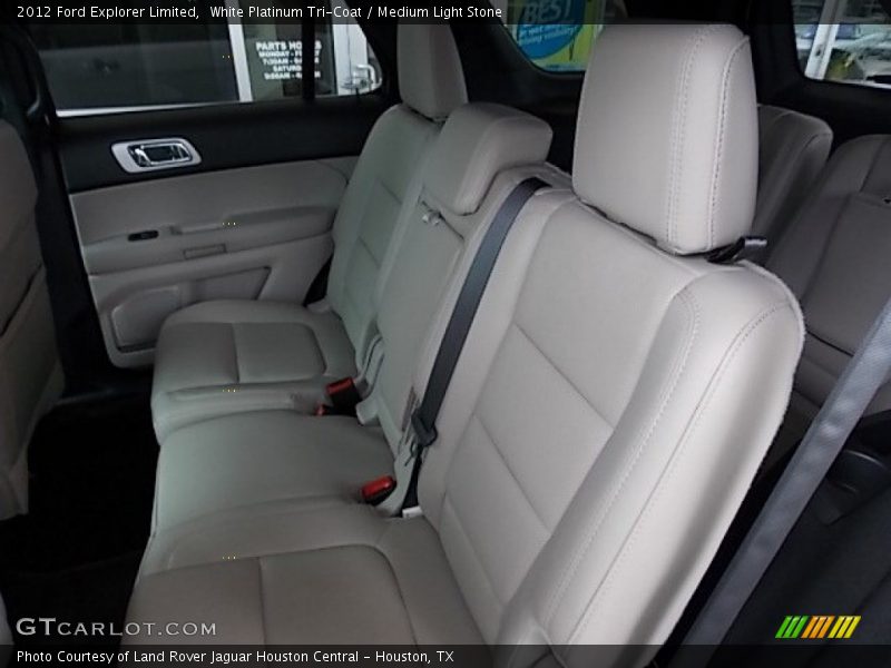 White Platinum Tri-Coat / Medium Light Stone 2012 Ford Explorer Limited