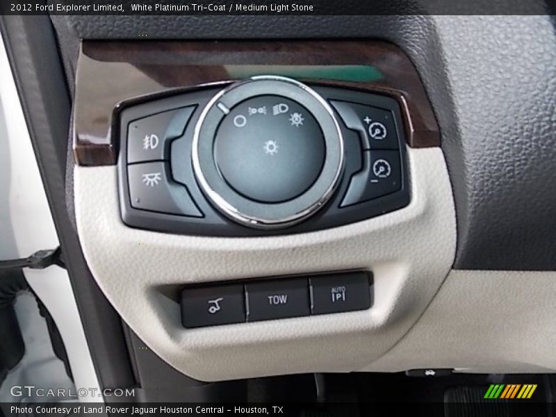 White Platinum Tri-Coat / Medium Light Stone 2012 Ford Explorer Limited