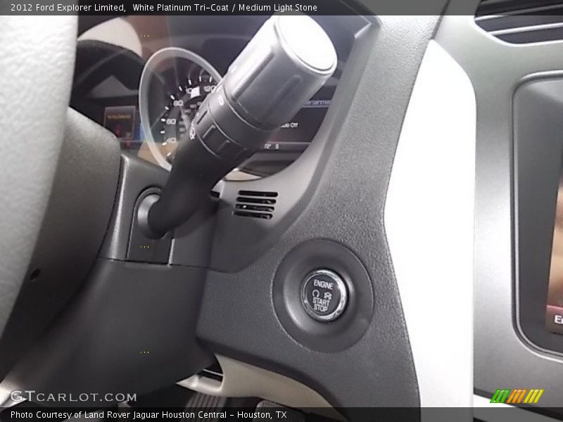 White Platinum Tri-Coat / Medium Light Stone 2012 Ford Explorer Limited