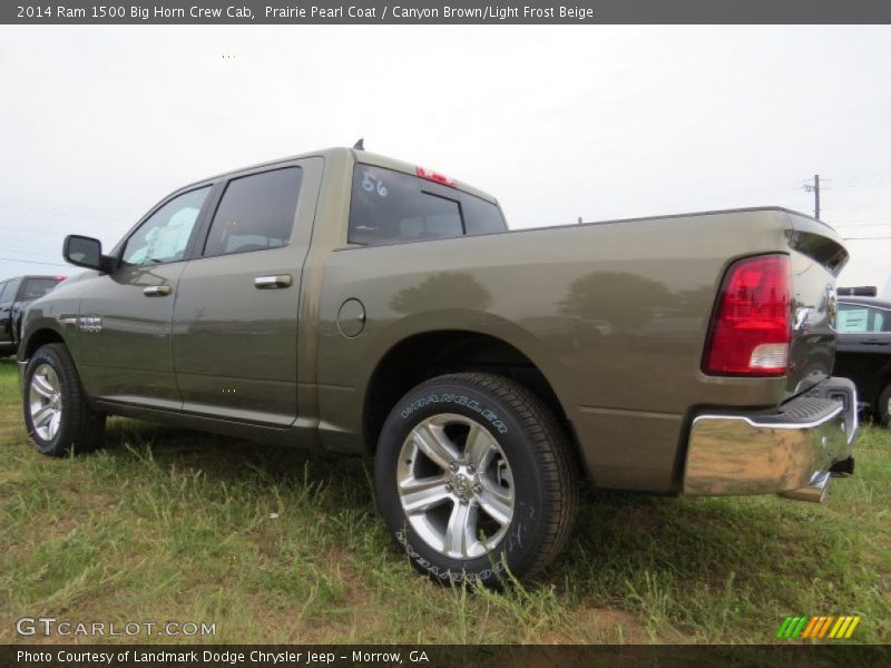 Prairie Pearl Coat / Canyon Brown/Light Frost Beige 2014 Ram 1500 Big Horn Crew Cab