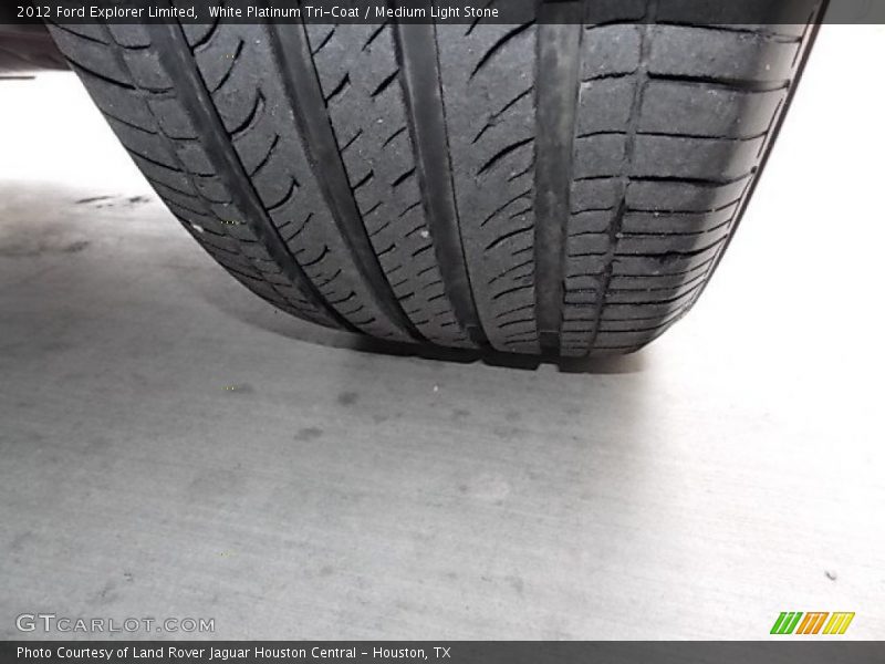White Platinum Tri-Coat / Medium Light Stone 2012 Ford Explorer Limited
