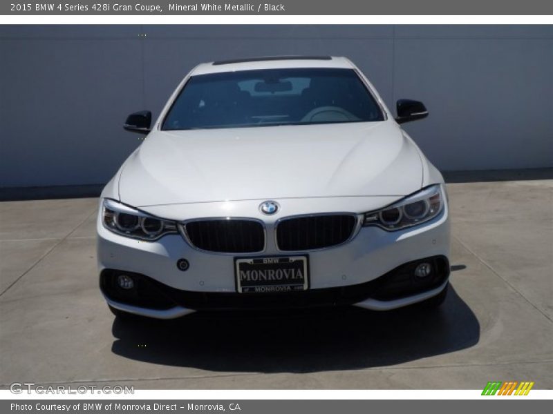 Mineral White Metallic / Black 2015 BMW 4 Series 428i Gran Coupe