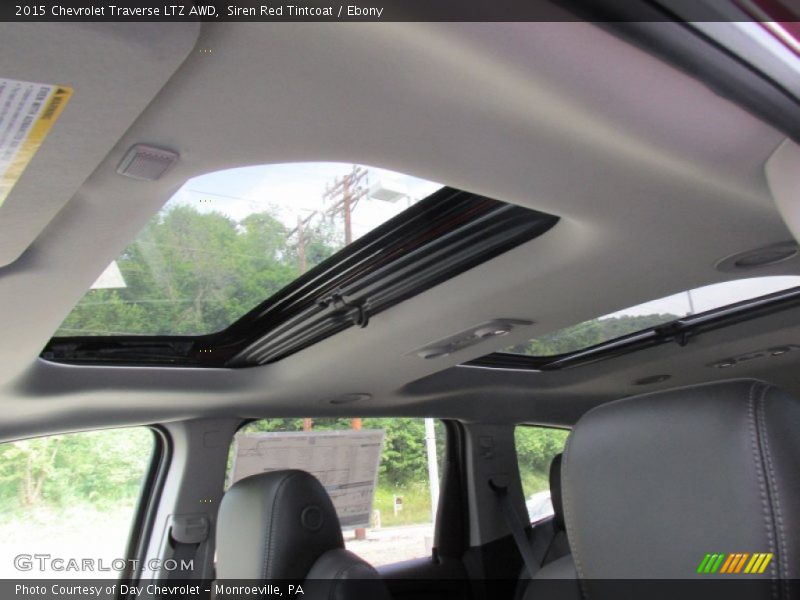 Siren Red Tintcoat / Ebony 2015 Chevrolet Traverse LTZ AWD