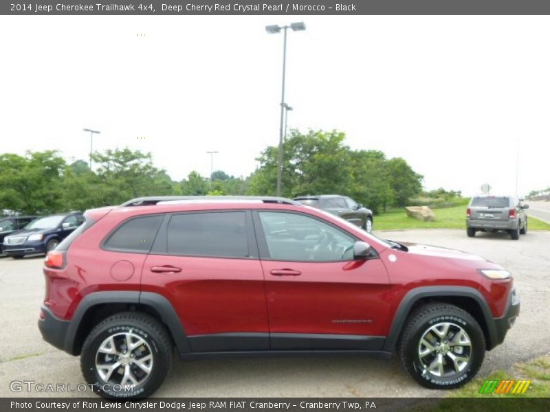 Deep Cherry Red Crystal Pearl / Morocco - Black 2014 Jeep Cherokee Trailhawk 4x4