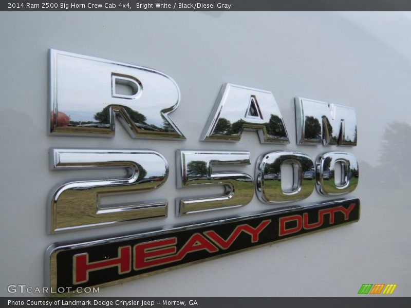 Bright White / Black/Diesel Gray 2014 Ram 2500 Big Horn Crew Cab 4x4
