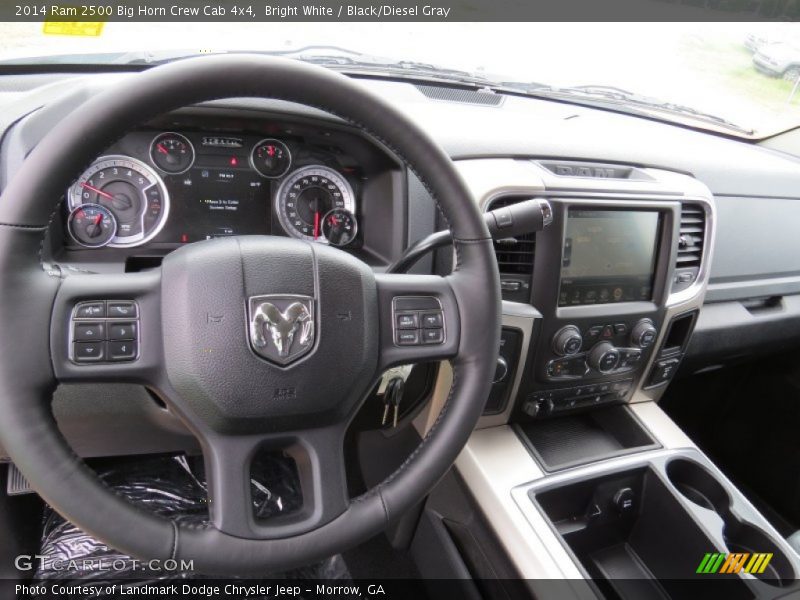 Bright White / Black/Diesel Gray 2014 Ram 2500 Big Horn Crew Cab 4x4