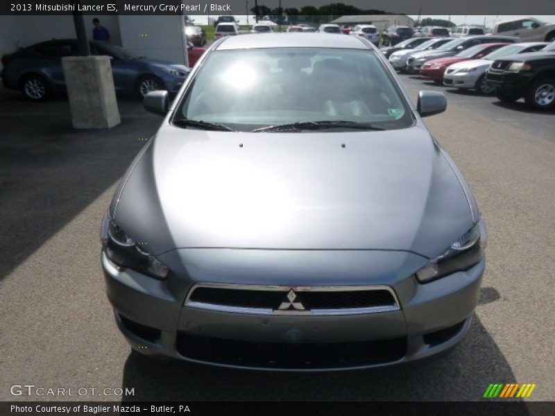 Mercury Gray Pearl / Black 2013 Mitsubishi Lancer ES