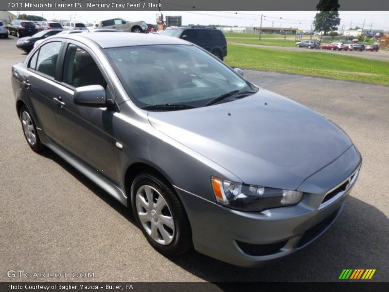 Mercury Gray Pearl / Black 2013 Mitsubishi Lancer ES