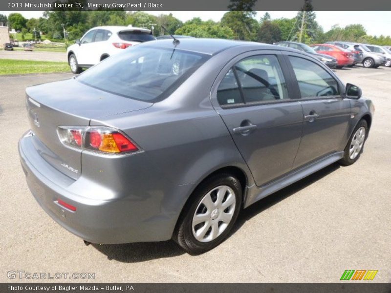 Mercury Gray Pearl / Black 2013 Mitsubishi Lancer ES