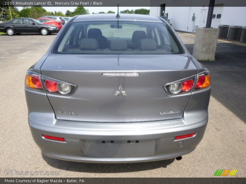 Mercury Gray Pearl / Black 2013 Mitsubishi Lancer ES