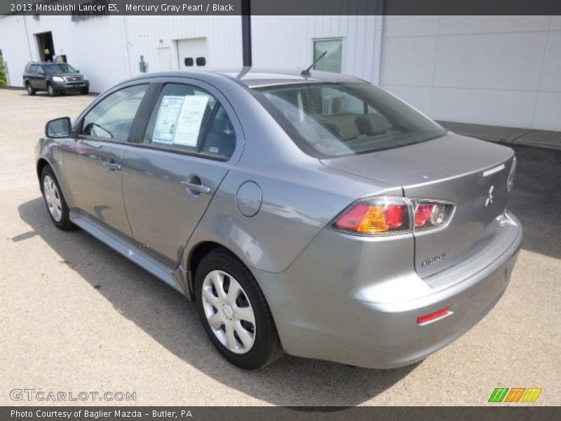 Mercury Gray Pearl / Black 2013 Mitsubishi Lancer ES