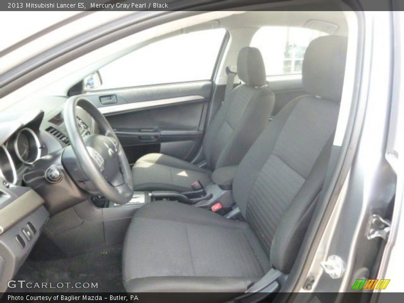Mercury Gray Pearl / Black 2013 Mitsubishi Lancer ES