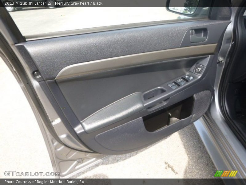 Mercury Gray Pearl / Black 2013 Mitsubishi Lancer ES
