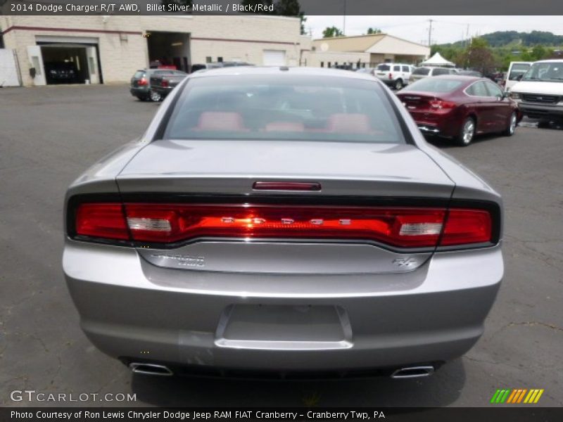 Billet Silver Metallic / Black/Red 2014 Dodge Charger R/T AWD