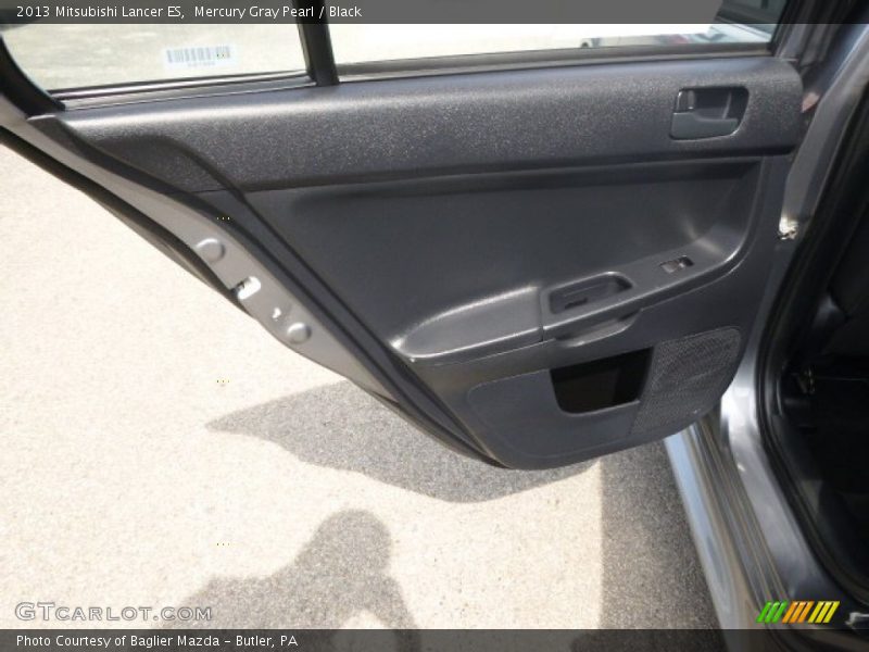 Mercury Gray Pearl / Black 2013 Mitsubishi Lancer ES